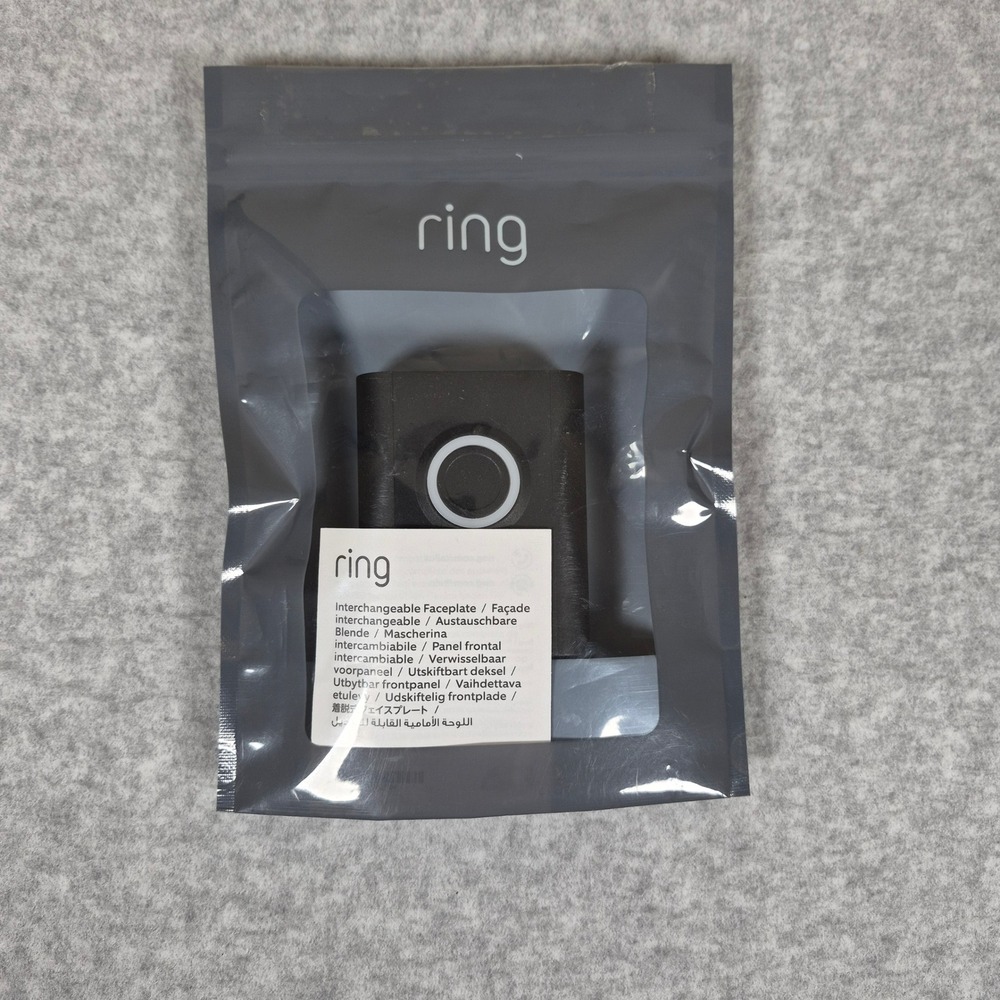 Ring Faceplate Video Doorbell Galaxy Black Interchangeable Cover
